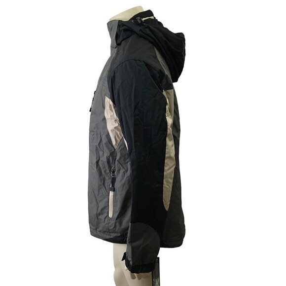 CHAPS MEN'S WATER RESISTANT FLEECE-LINED HOODED JACKET /COAT MD NWT - Picture 8 of 8